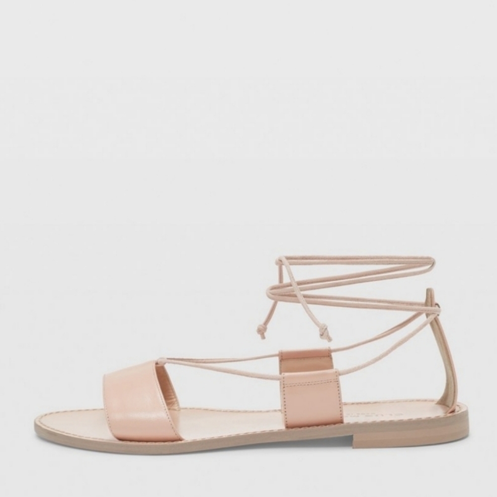 Club Monaco Cream Minimalist Sandals - Picture 3 of 6